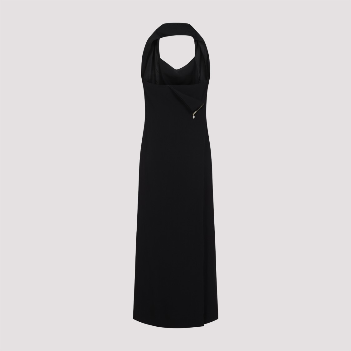 Shop Carven Dr201 Long Dress In Black