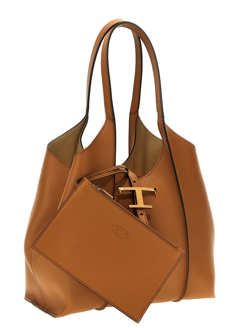 Tod's 't Timeless' Mini Shopping Bag In Brown
