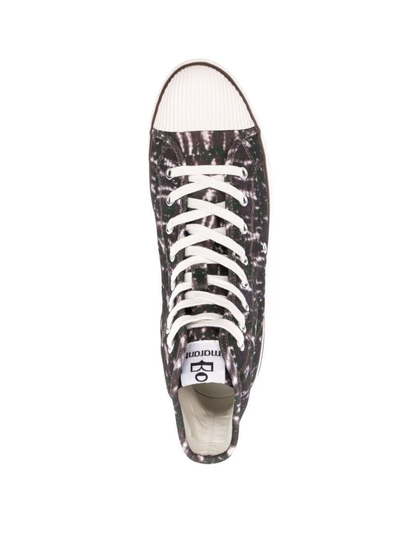 Isabel Marant Benkeenh Tye Sweat Sneakers In Gray