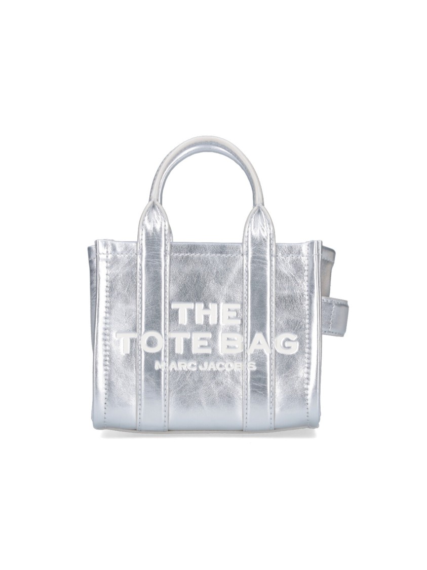 Marc Jacobs Mini Tote Bag The Metallic Leather