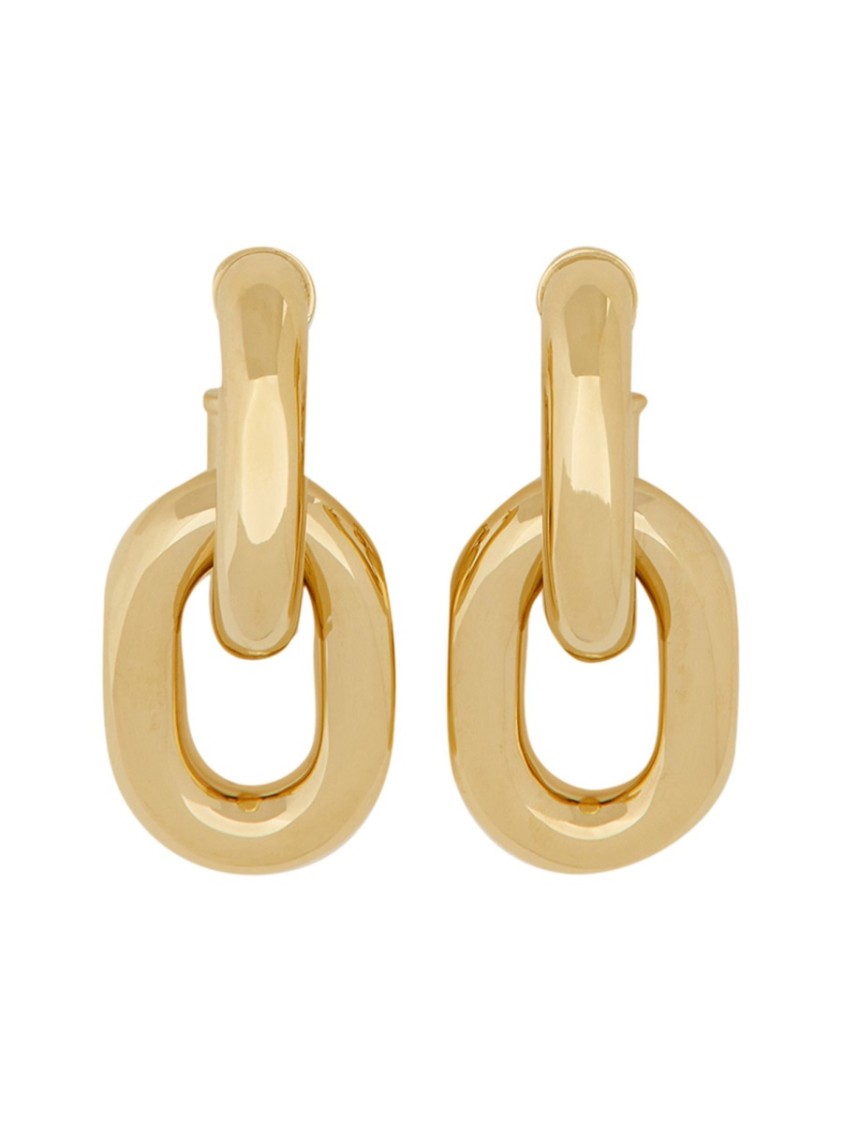 Rabanne Orecchini Doppio Cerchio Xl Link