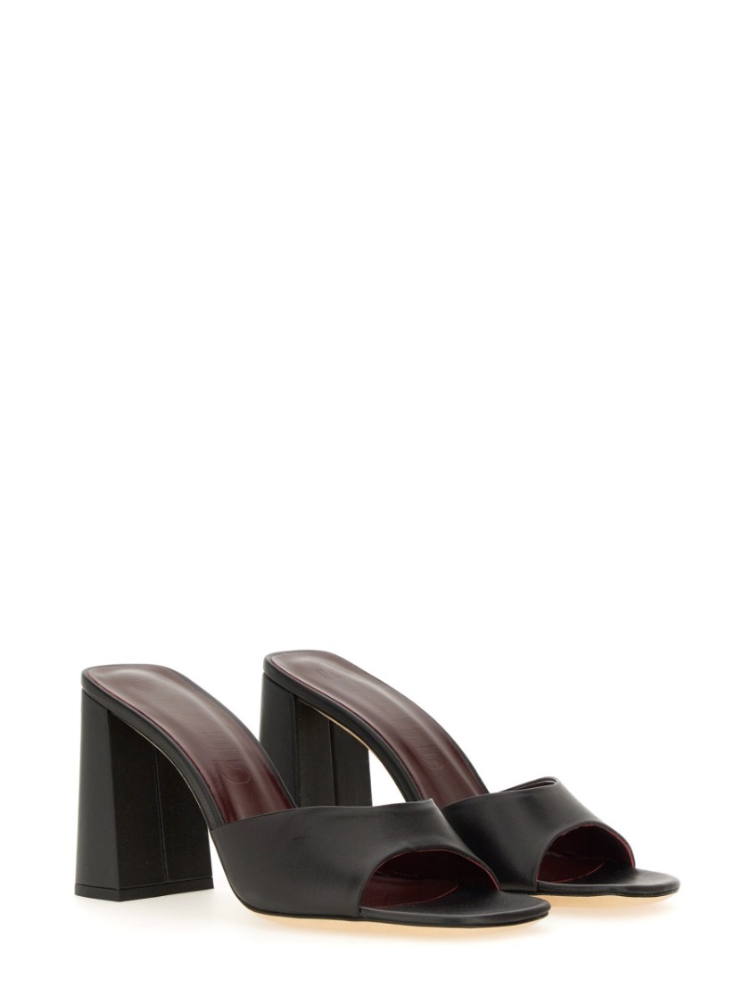 Staud Open-toe Slip-on Sandals In Black