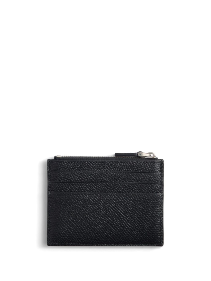 Valentino Vlogo Signature Card Holder In Black