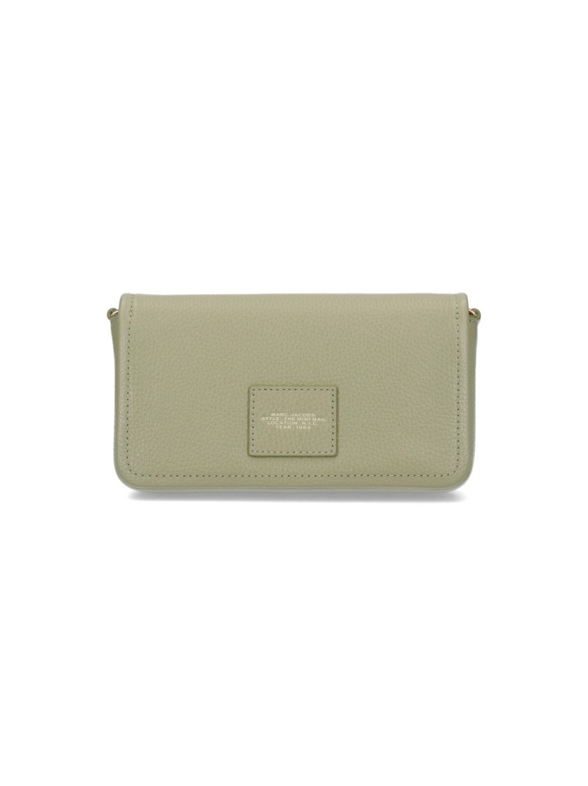 Marc Jacobs Shoulder Bag With Textured Finish And Adjustable Strap In Green