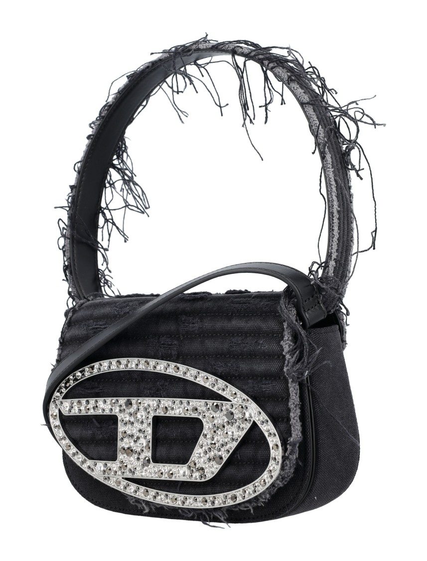 Diesel Black 1dr Hand Bag In Black