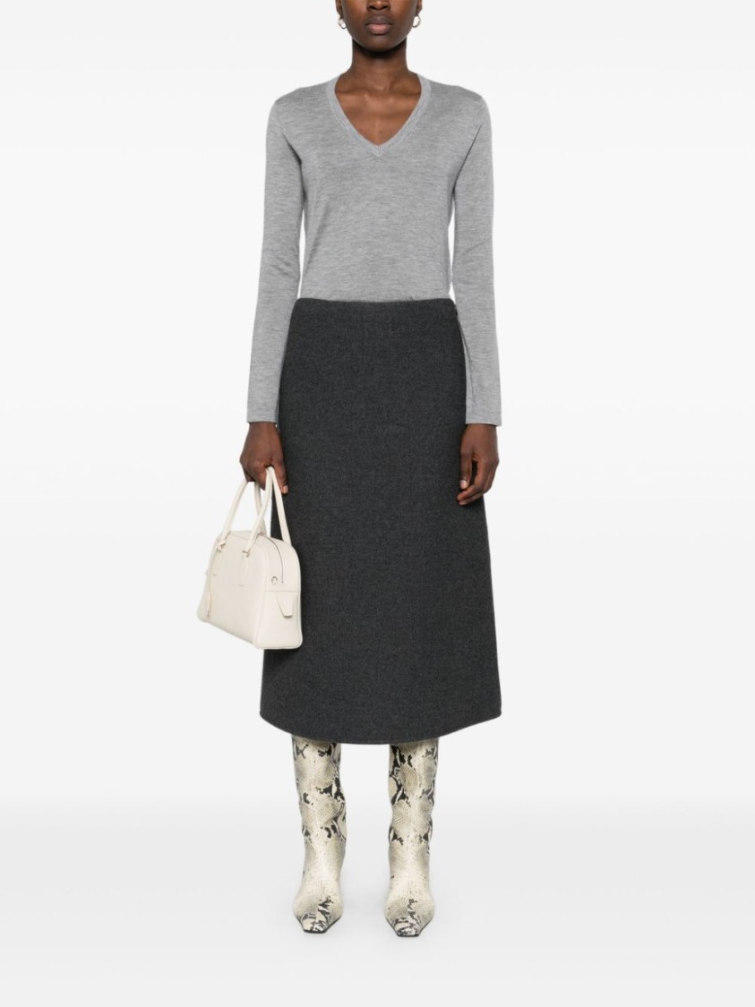 Lisa Yang Heather Grey Cashmere Jane Cardigan In Grey