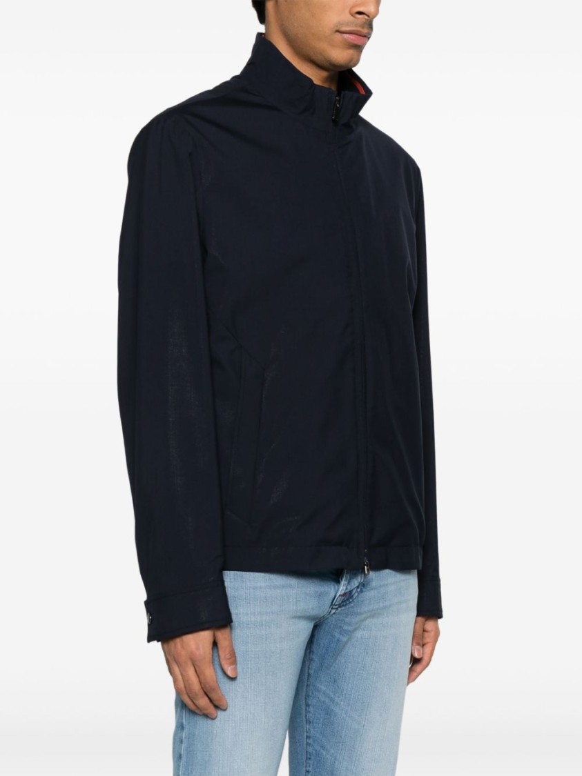 PAUL & SHARK PAUL & SHARK NAVY BLUE JACKET WITH TWO-WAY ZIP