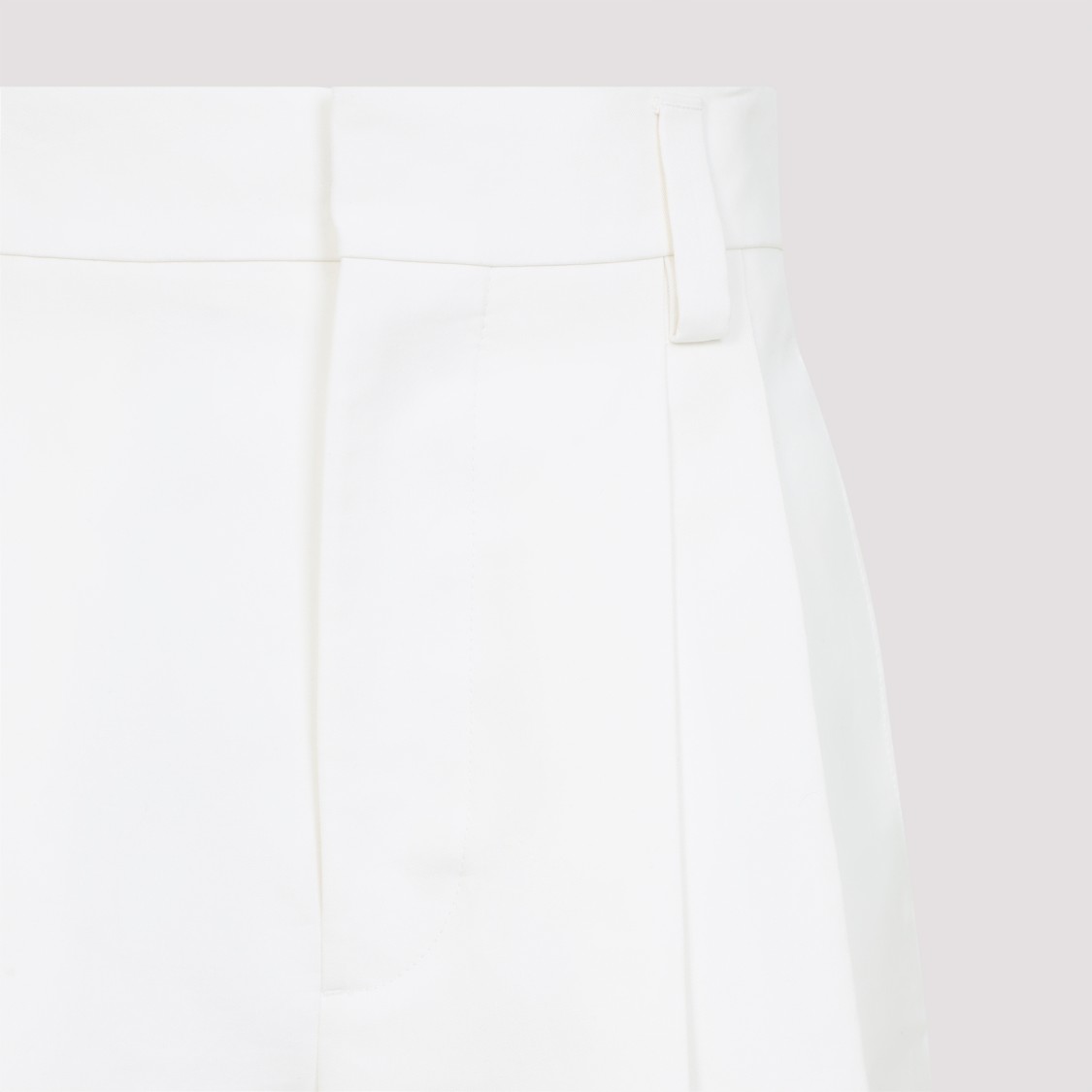 Shop Carven White Cotton Bermuda Shorts
