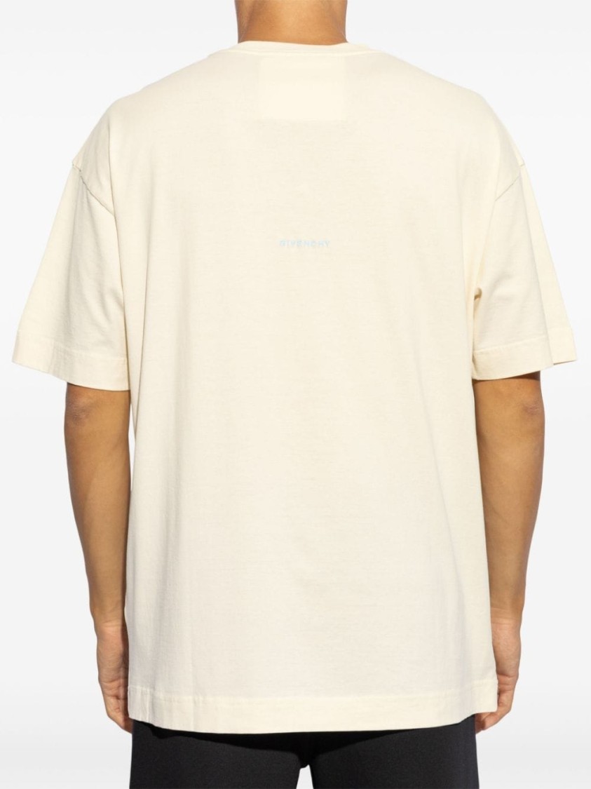 ◆GIVENCHY◆エンボス加工ロゴ コットンTシャツ/Aqua Green◆ ◇GIVENCHY◇エンボス加工ロゴ コットンTシャツ/Aqua Green