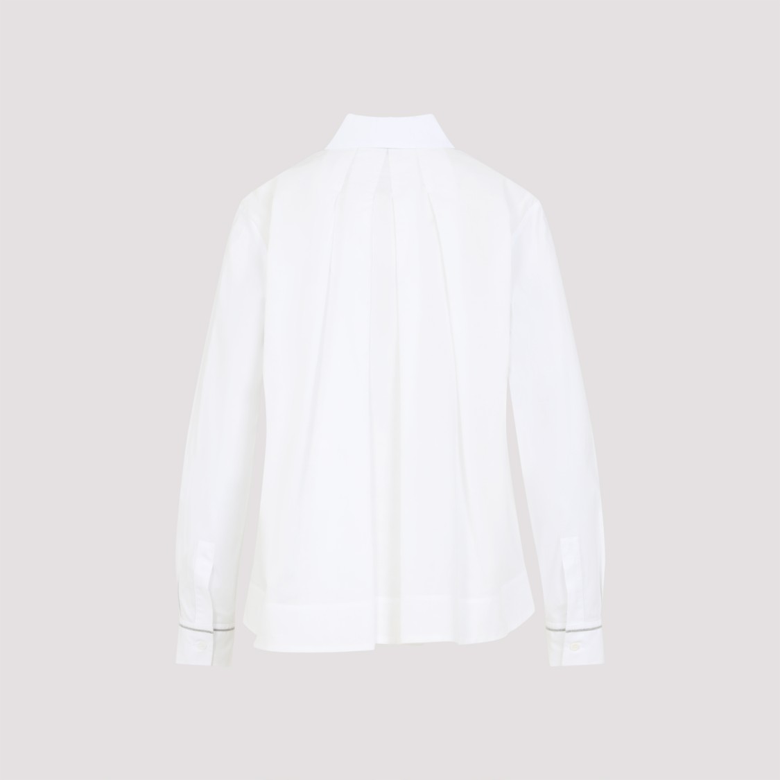 Shop Peserico Pristine White Shirt With Classic Collar