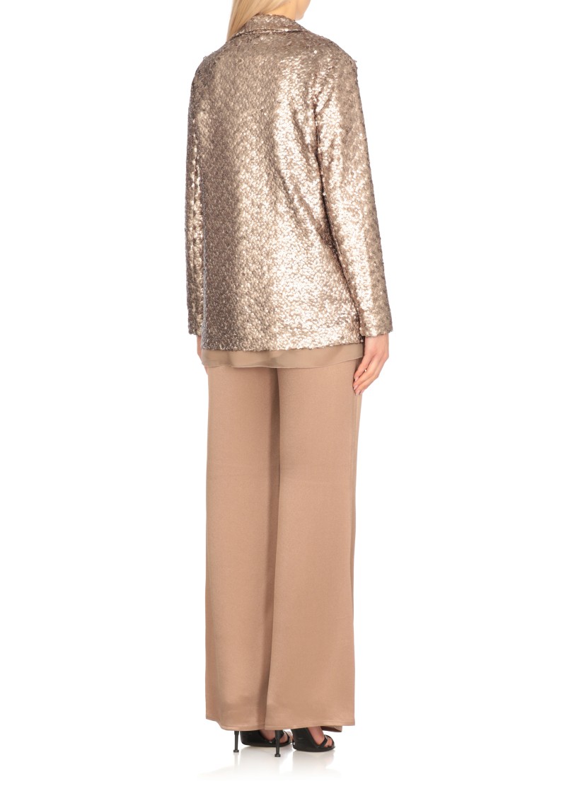 Antonelli All-over Paillettes Gold Blazer