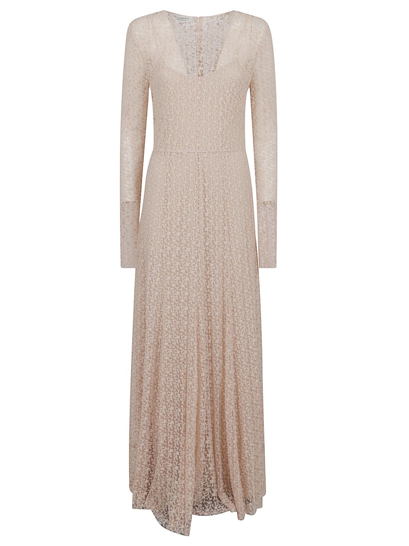 Philosophy Di Lorenzo Serafini Pale Pink Maxi Dress With Concealed Zip