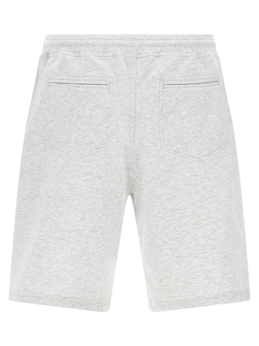 Brunello Cucinelli Grey Jersey Bermuda Shorts In Gray
