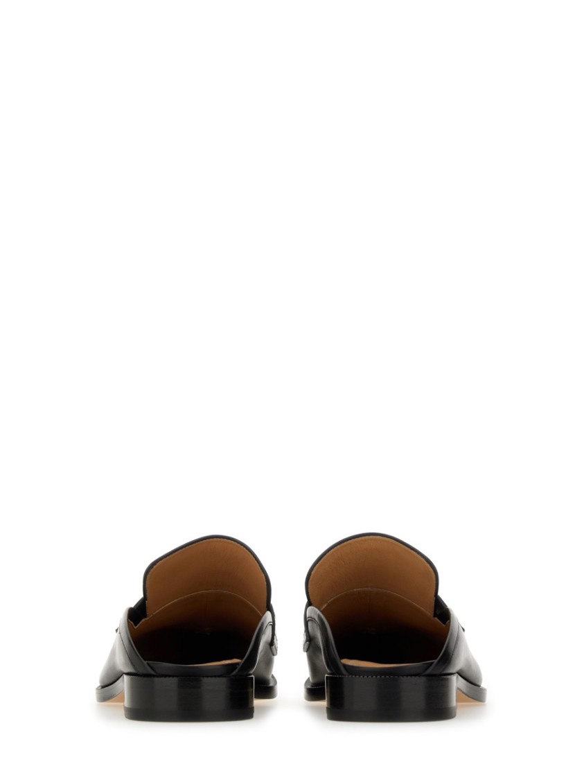 Maison Margiela Black Tabi City Loafer Mules In Black