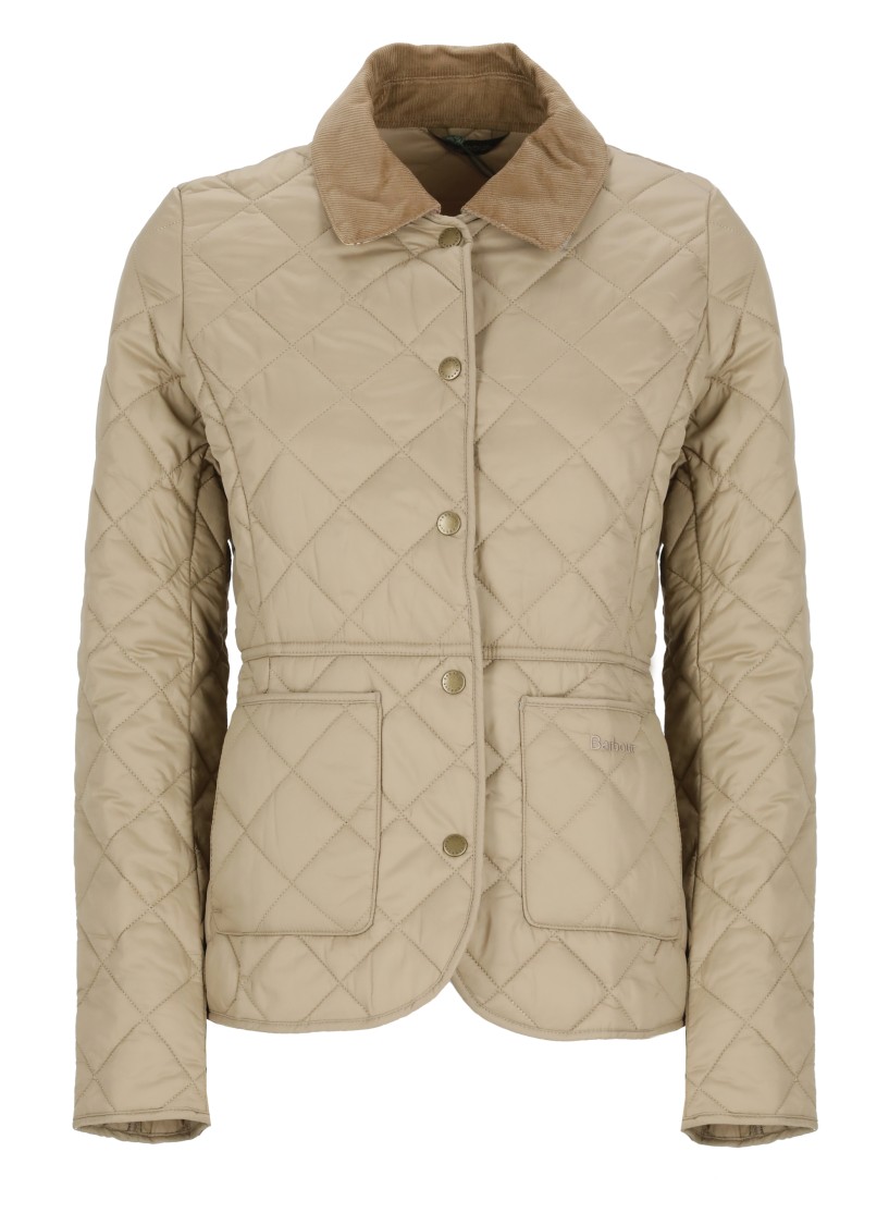 Barbour Beige Deveron Quilted Jacket