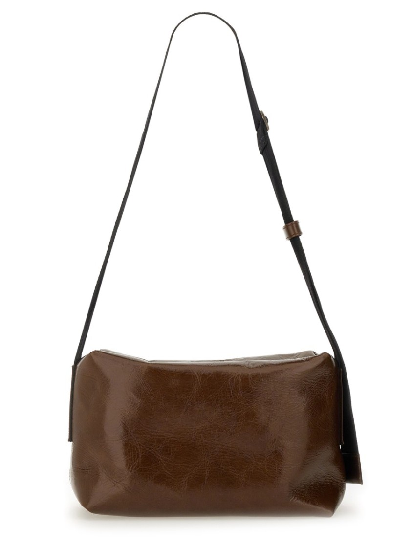 Uma Wang Brown Carbon Fiber Shoulder Bag In Brown