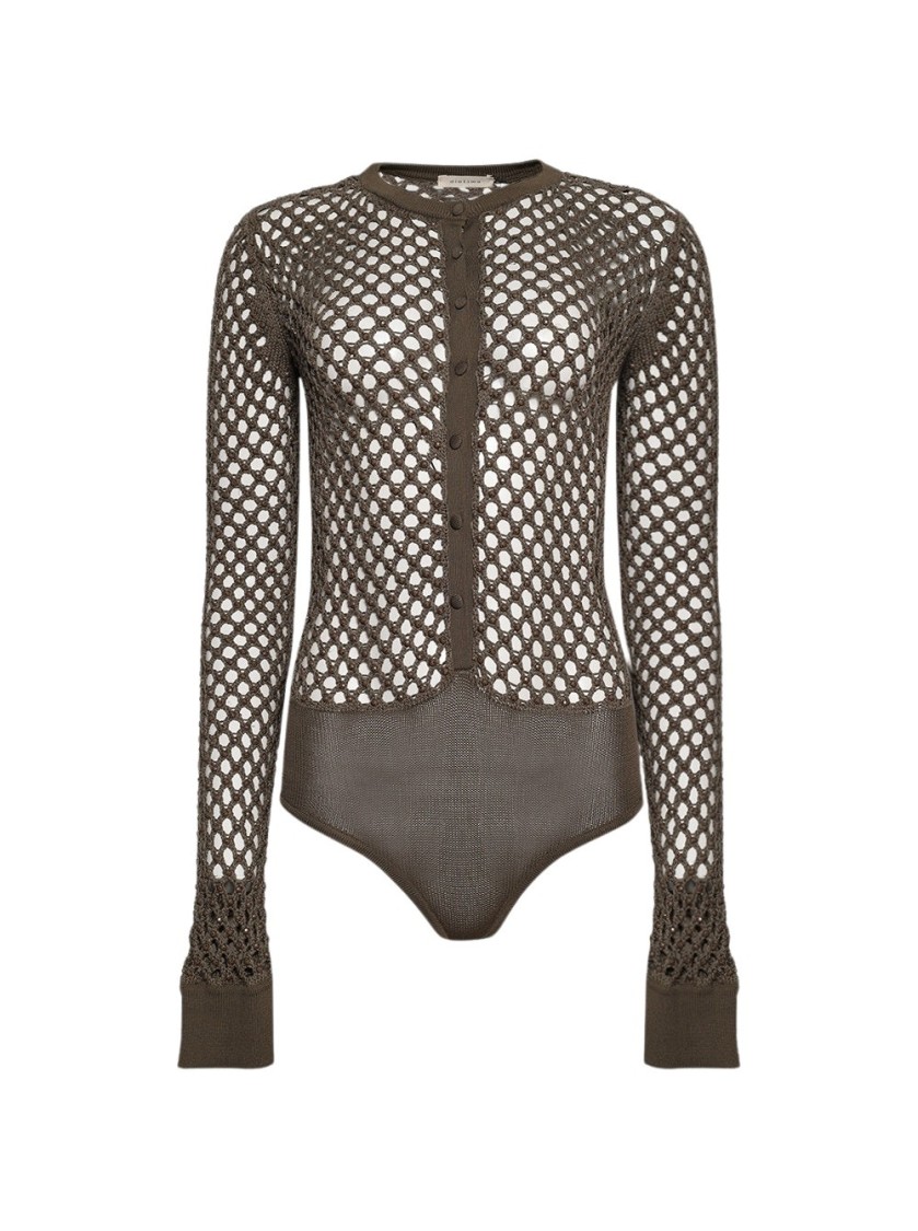 Shop Diotima Zora Bodysuit Slate In Grey