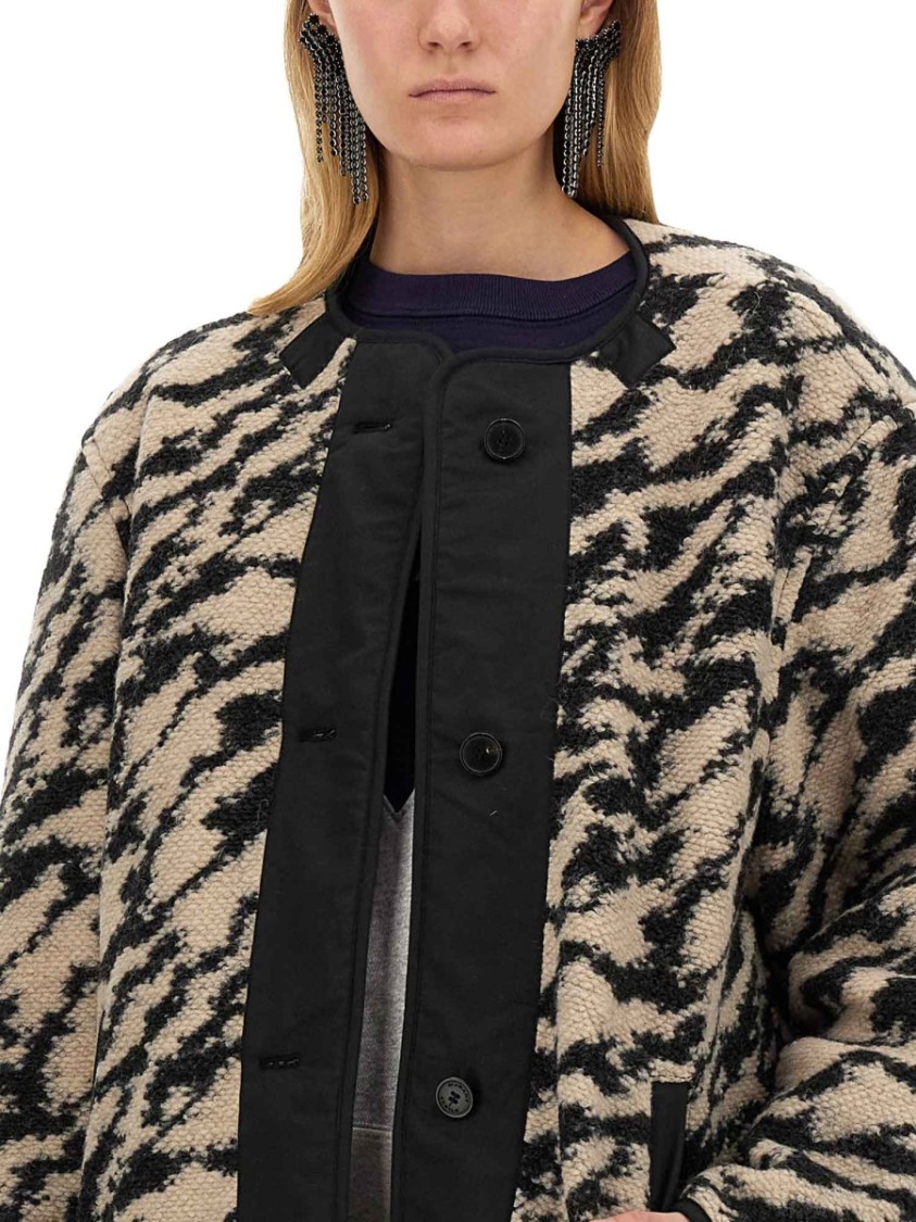 Isabel Marant Étoile Fernalia Cropped Coat In Multi