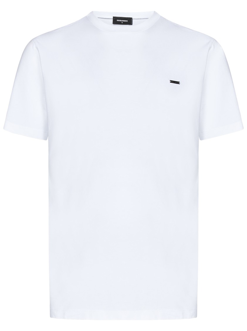 Dsquared2 Relaxed Fit White Cotton Jersey T-shirt