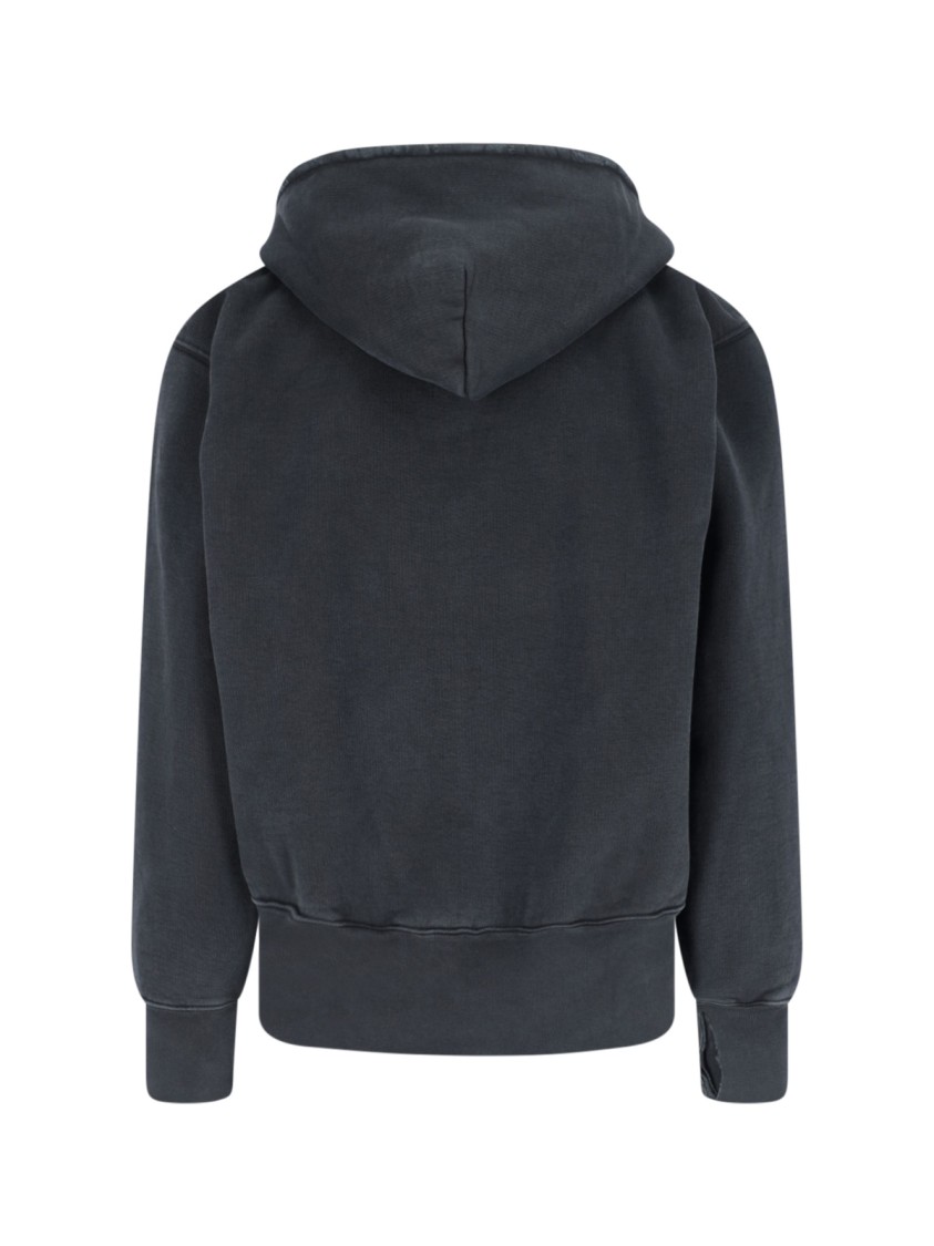 Our Legacy Relic Cropped Distressed Cotton-jersey Hoodie