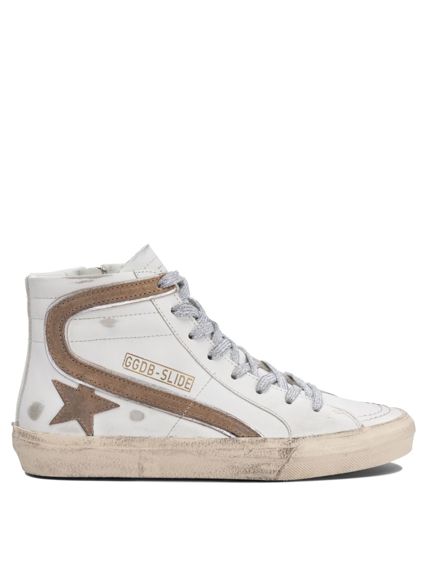 Golden Goose "slide" Sneakers In Neutral