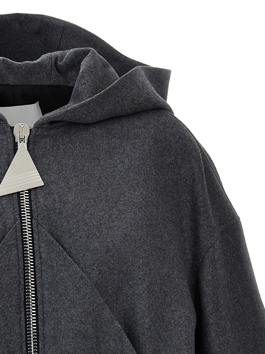 Attico Hooded Bomber Jacket In Black | ModeSens