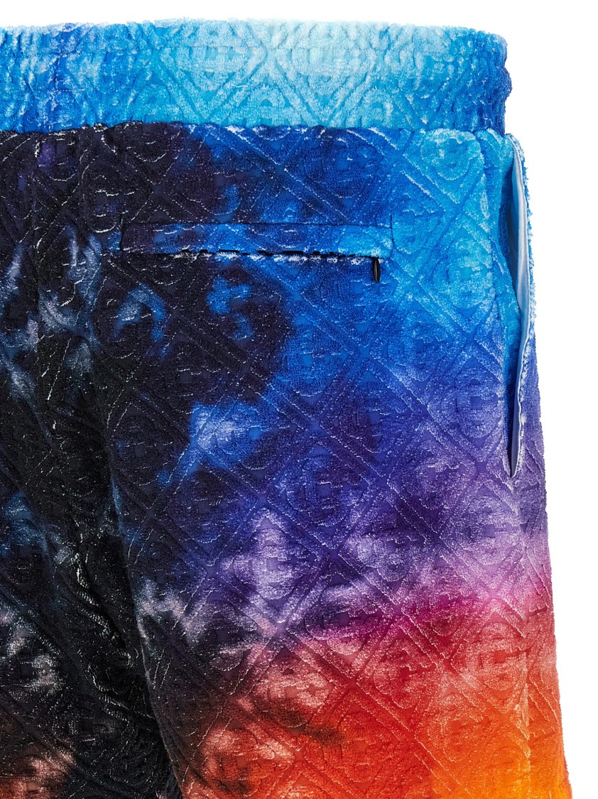 Casablanca The Gradient Towelling Bermuda And Short Multicolor In Blue