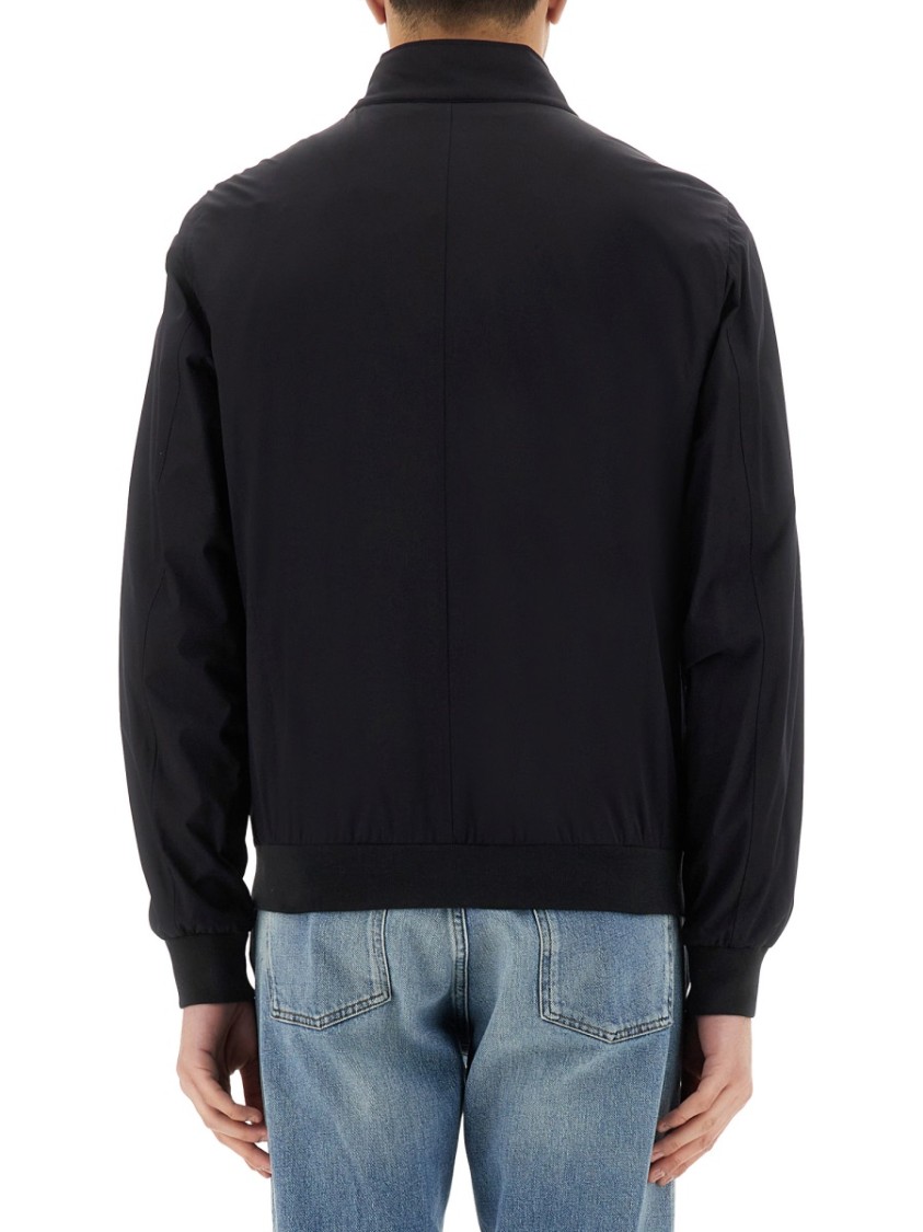Moorer Midnight Blue Nylon Blend Albert Jacket In Darkblu