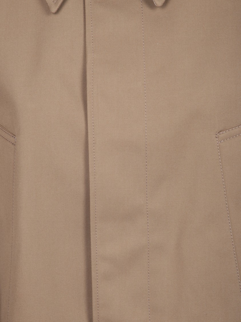Burberry Bespoke Brown Trench Coat With Structured Collar In Brown