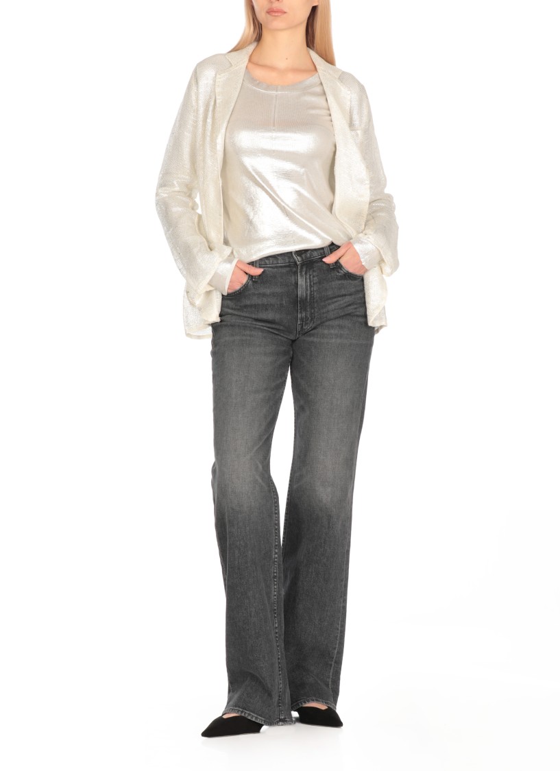 Avant Toi Sweater With Lurex Details In White
