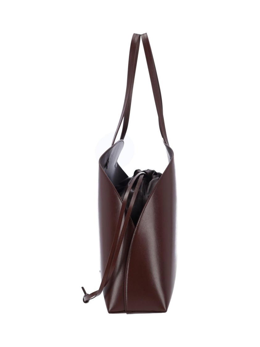 Jil Sander Logo Printed Drawstring Shoulder Bag