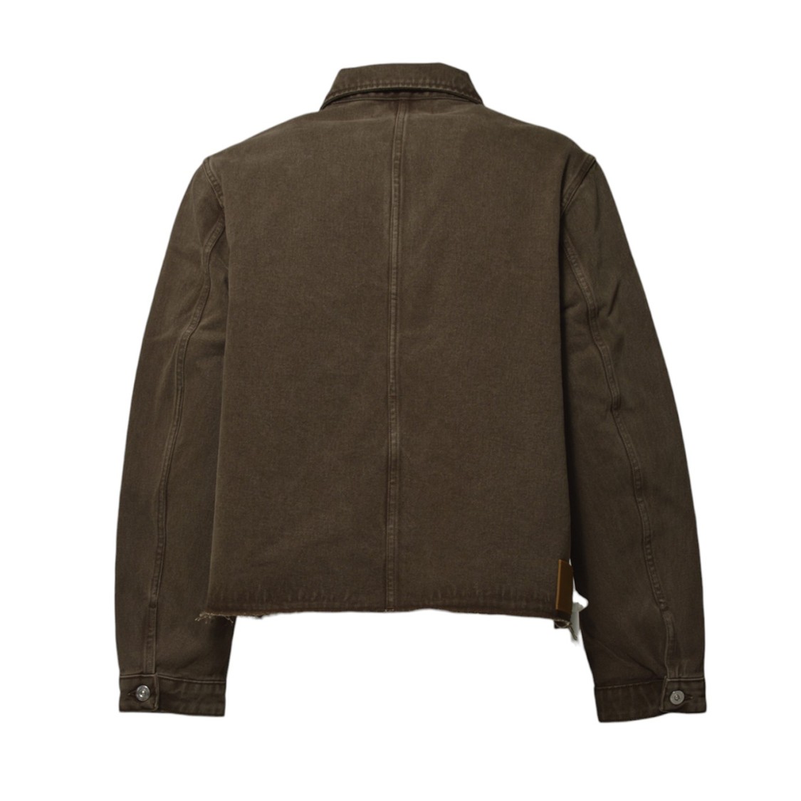 Our Legacy Rebirth Denim Jacket Featuring Chest Pocket In Brown