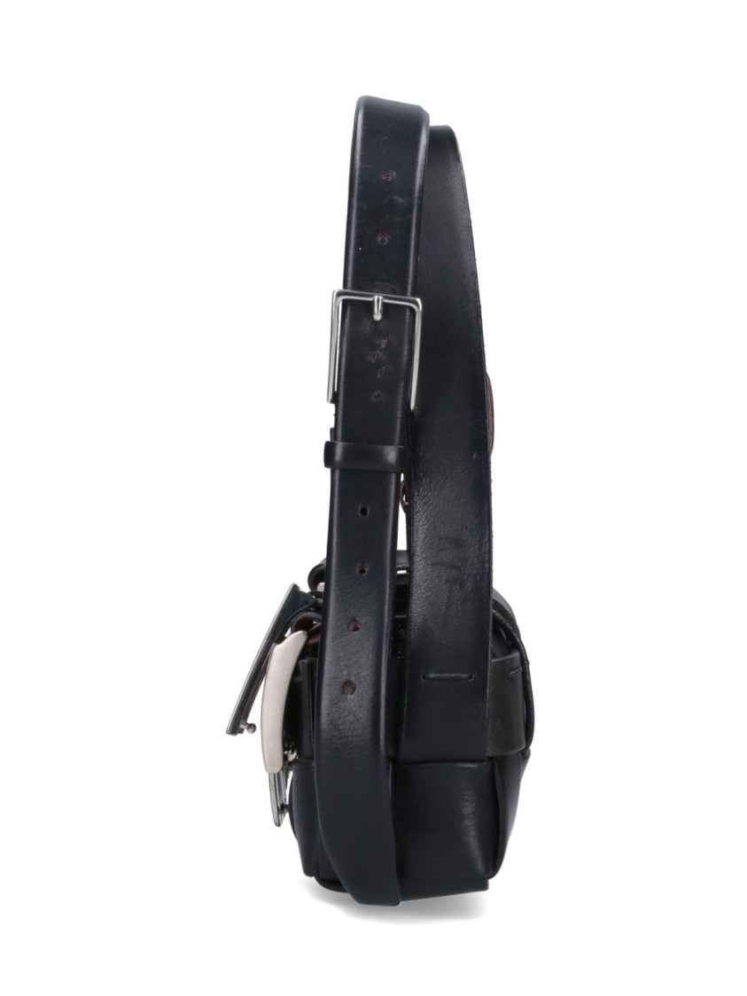 Hodakova "baguette" Bag With Buckles - Black