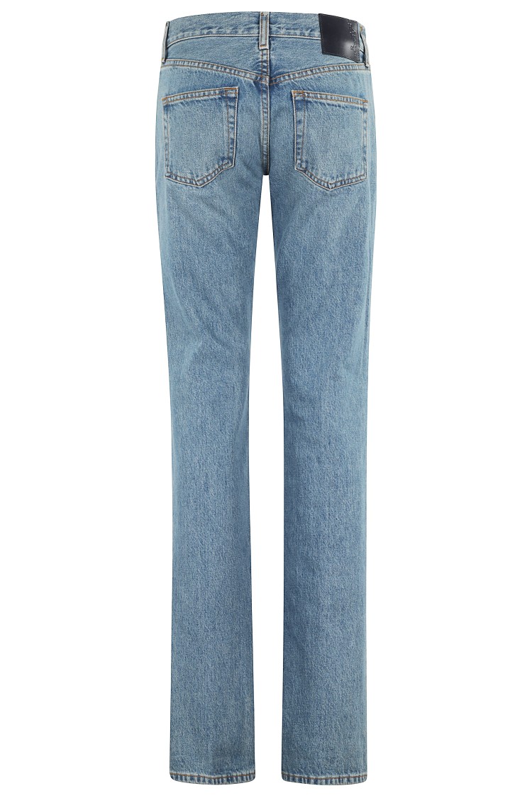 Haikure Straight-fit Medium Wash Denim In Blue