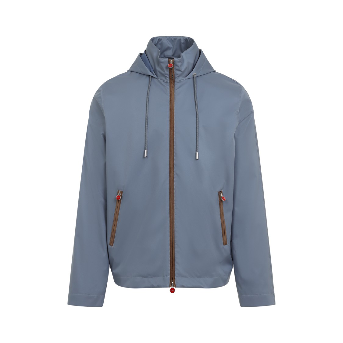 Shop Kiton Grey Athletic Jacket