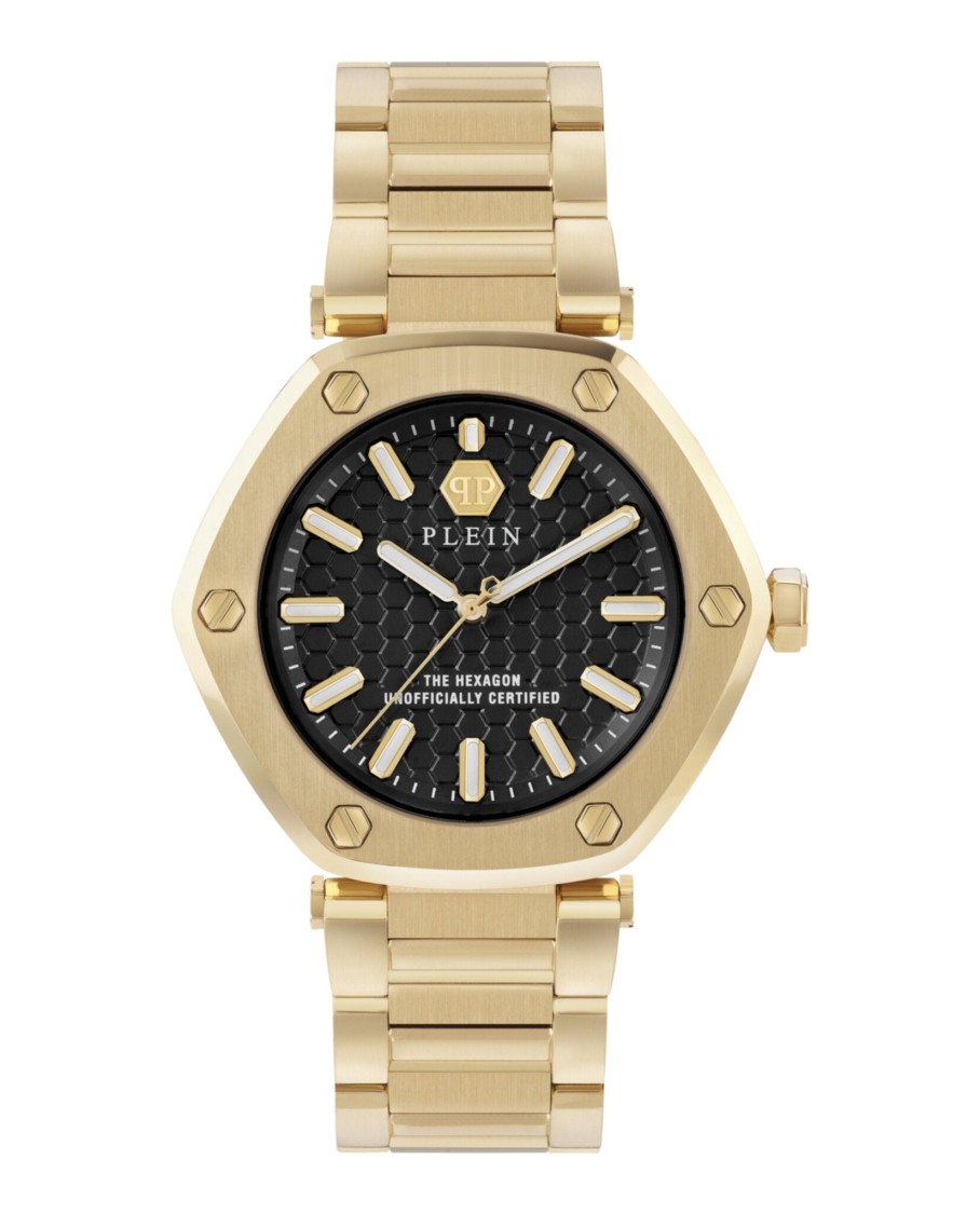 Philipp Plein The Hexagon Bracelet Watch In Gold