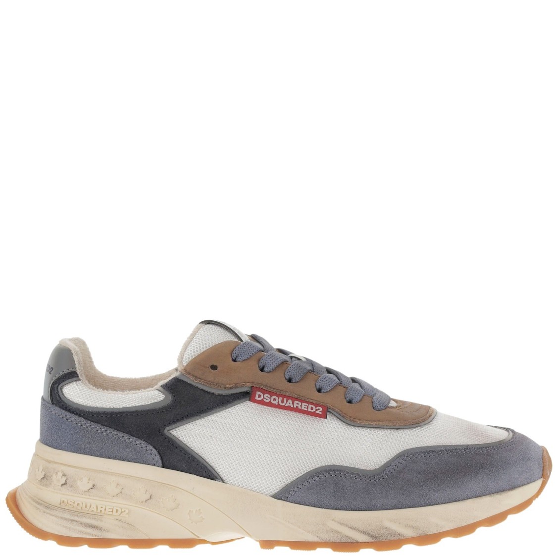 スニーカー Dsquared2 Sprinter Sneakers In Laminated Leather And Mesh Sprinter Sneakers