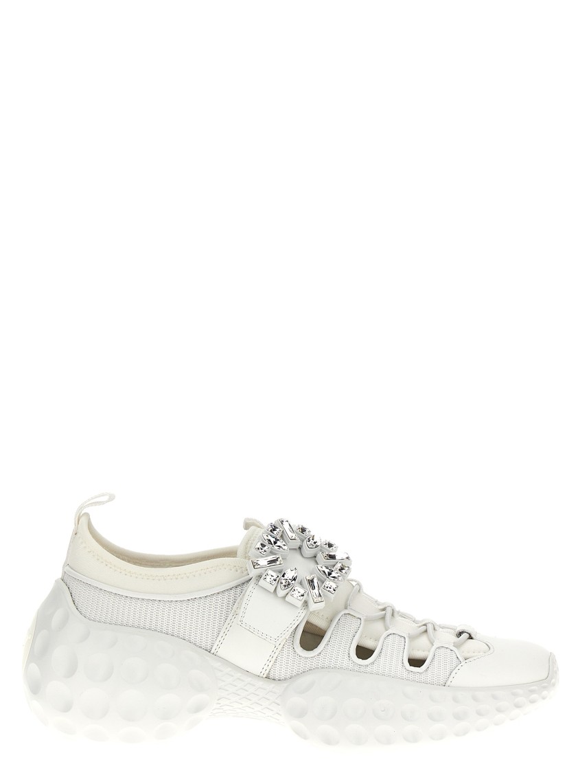 Roger Vivier 'viv' Run Light Trekky' Sneakers In White