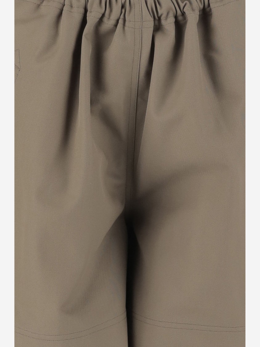 Shop Niccolò Pasqualetti Flared Cotton Short Pants With Welt Pockets