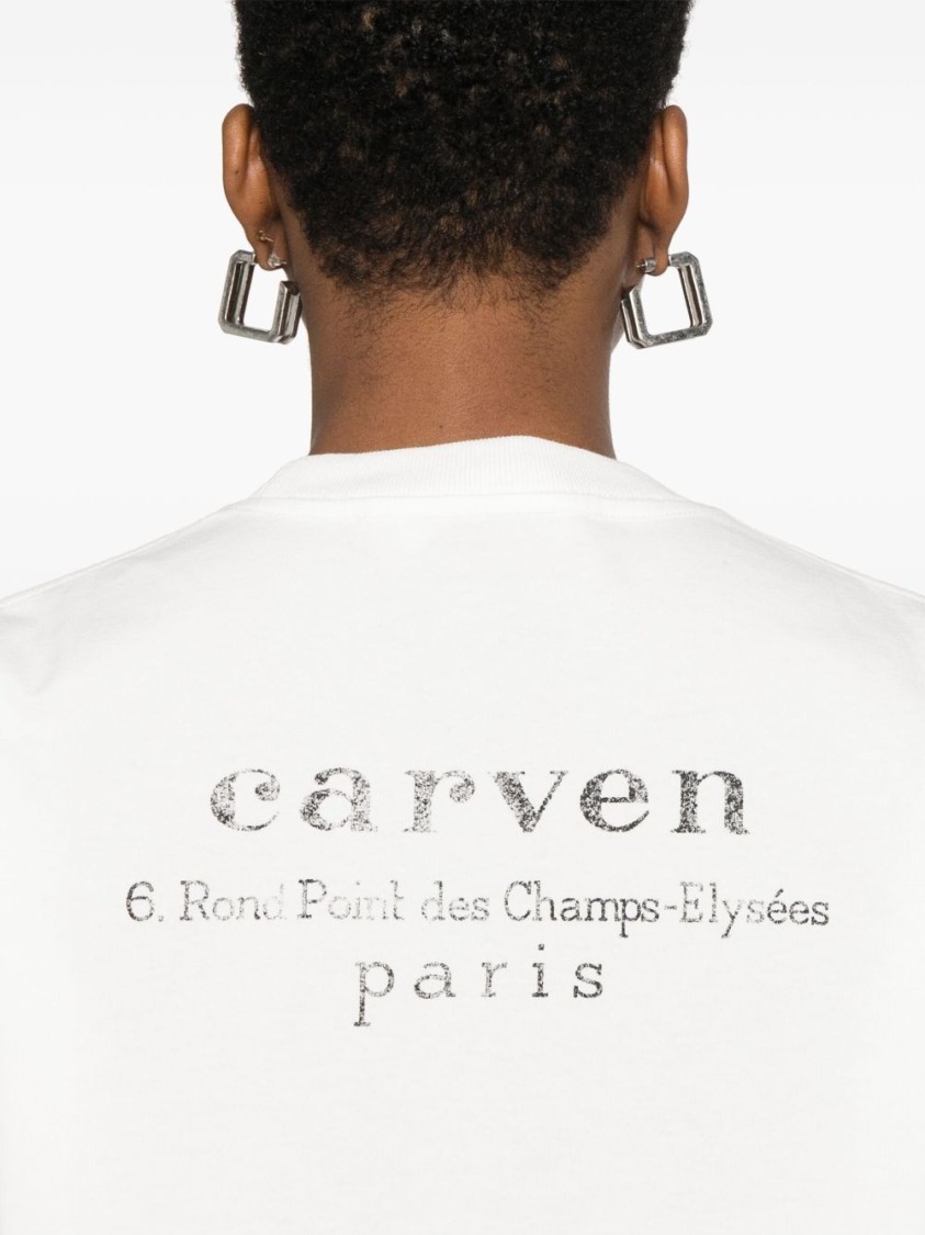 Carven Wide-sleeved Cotton Sweater With Subtle Branding