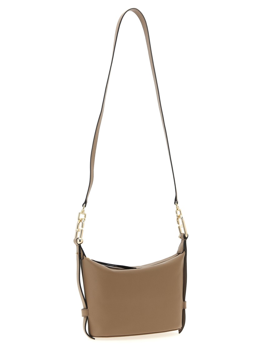 Furla Structured Top Handle Bag In Neutral