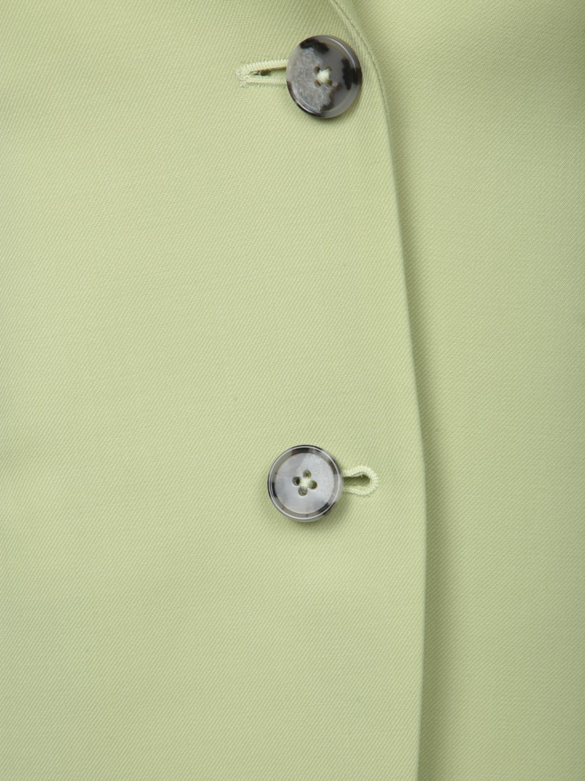 Shop Paul Smith Tailored Green Jacket With Single-breasted Design