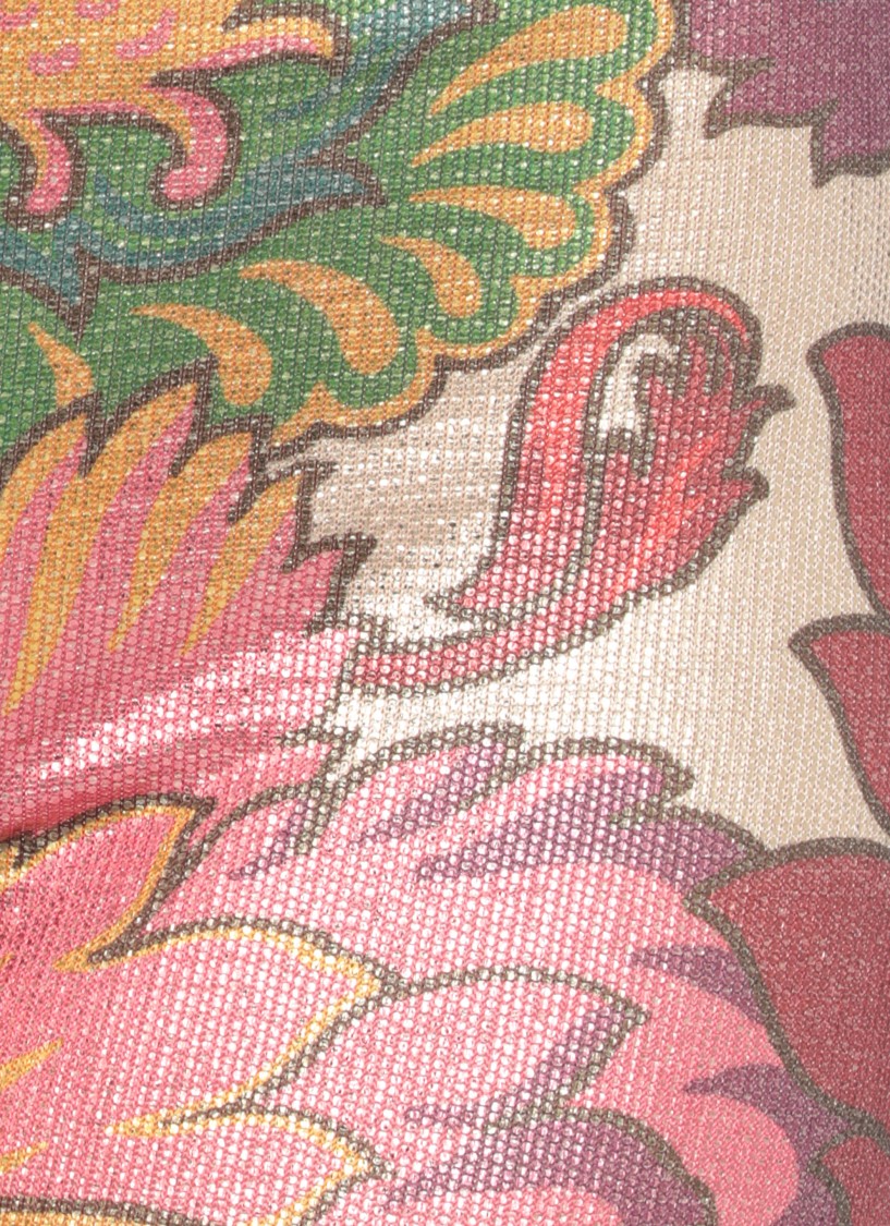Etro Floral Print High Waist Flared Trousers