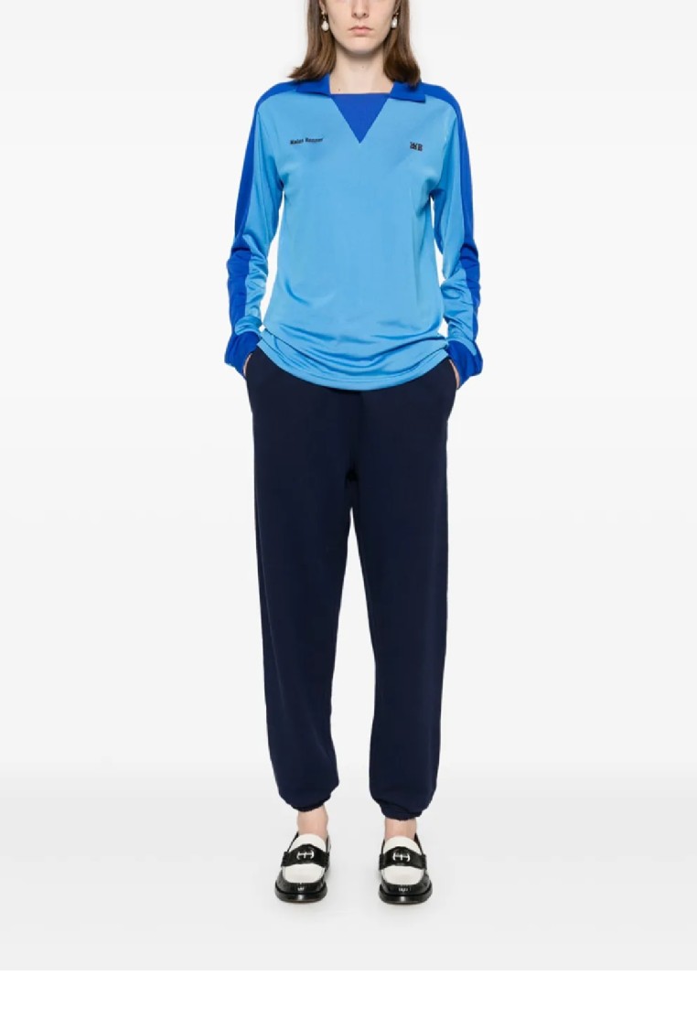 Polo Ralph Lauren Ankle-length Athletic Pants With Tapered Cuffs In Blue
