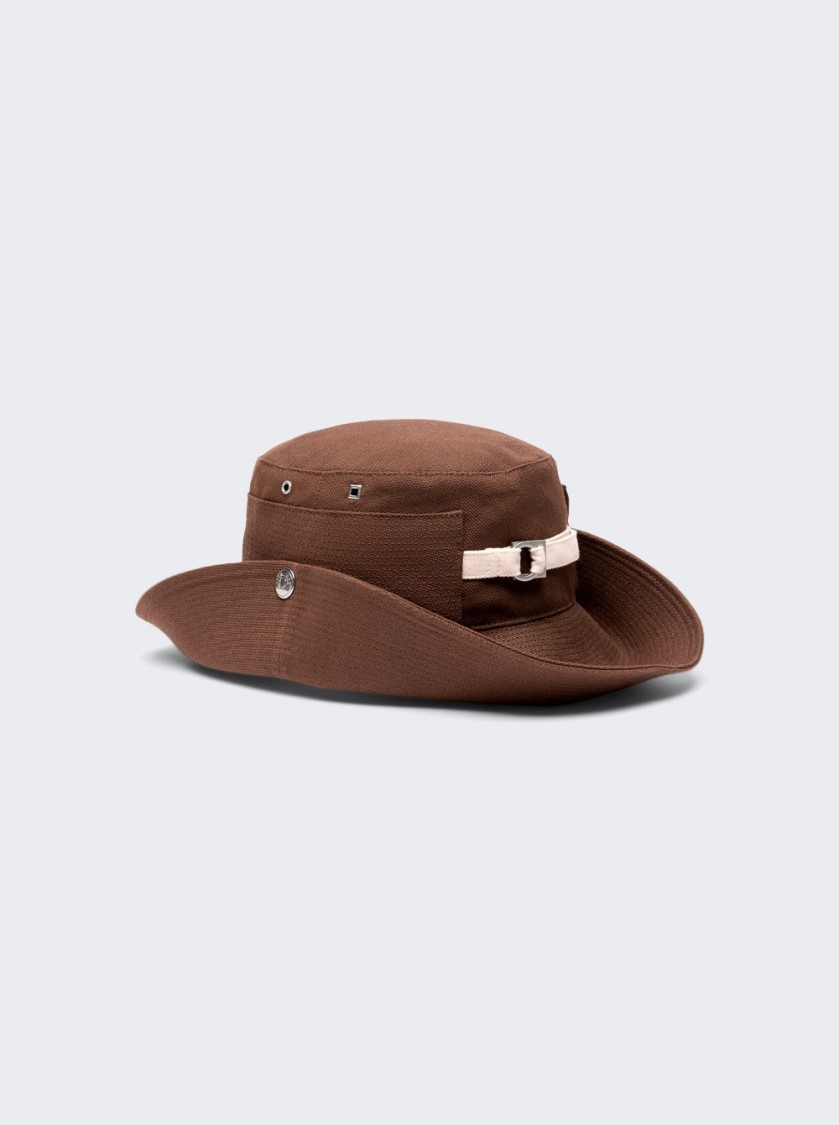 Jacquemus The De-nîmes Denim Bucket Hat Brown