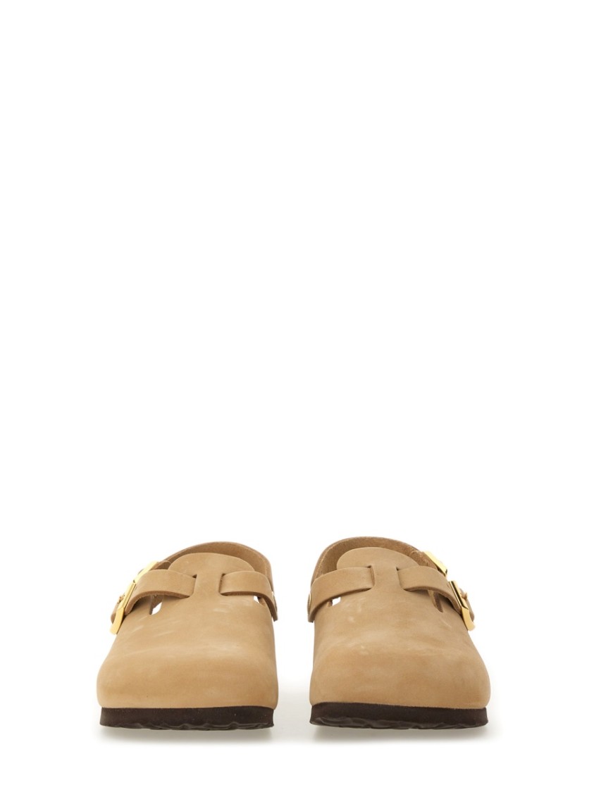 Birkenstock Beige Suede Tokio Ii Slippers In Neutrals