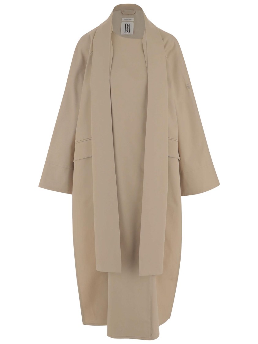 By Malene Birger Campaign Trench Coat In Stretch Cotton In Brown