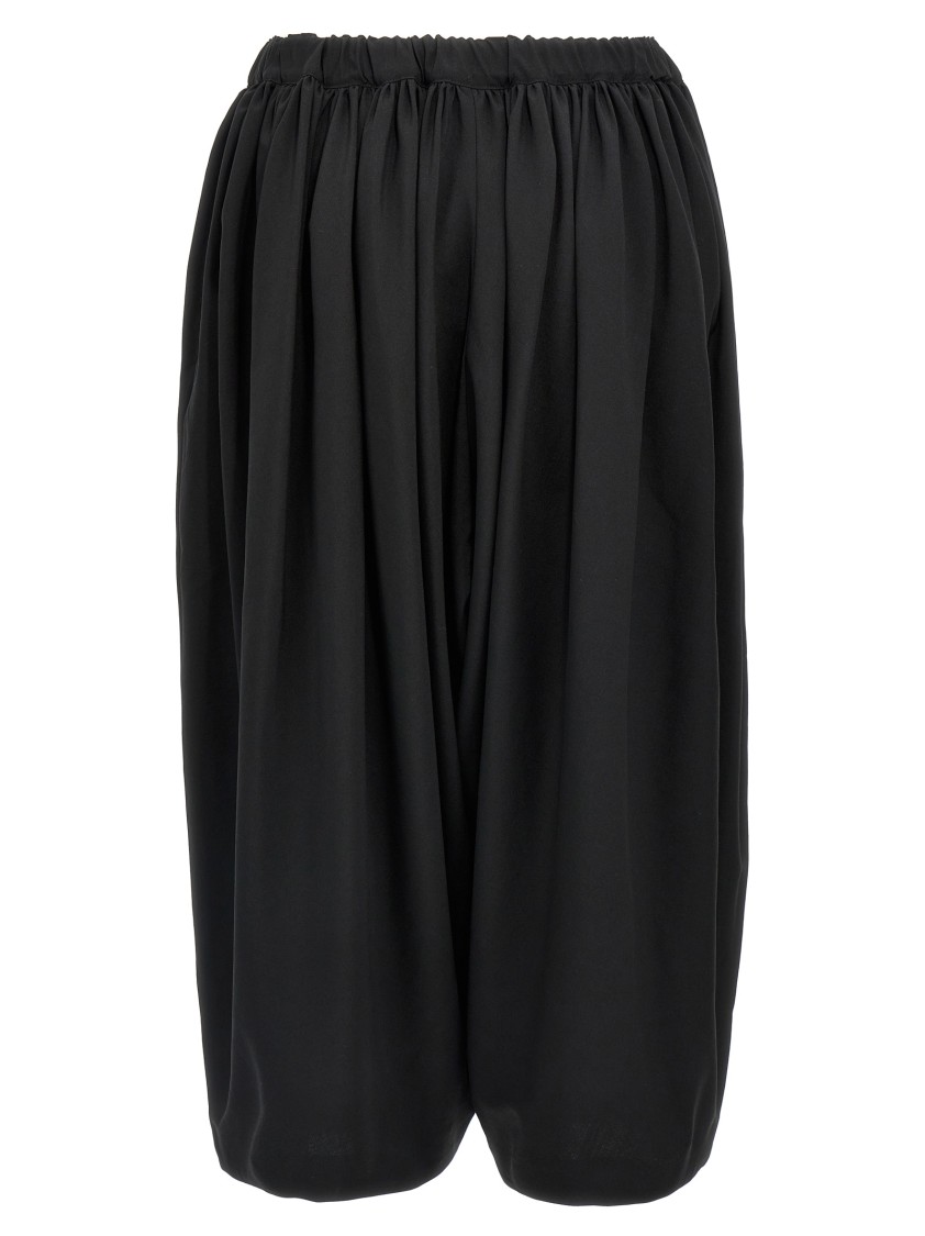 Comme Des Garçons Voluminous Wool Balloon Pants In Black