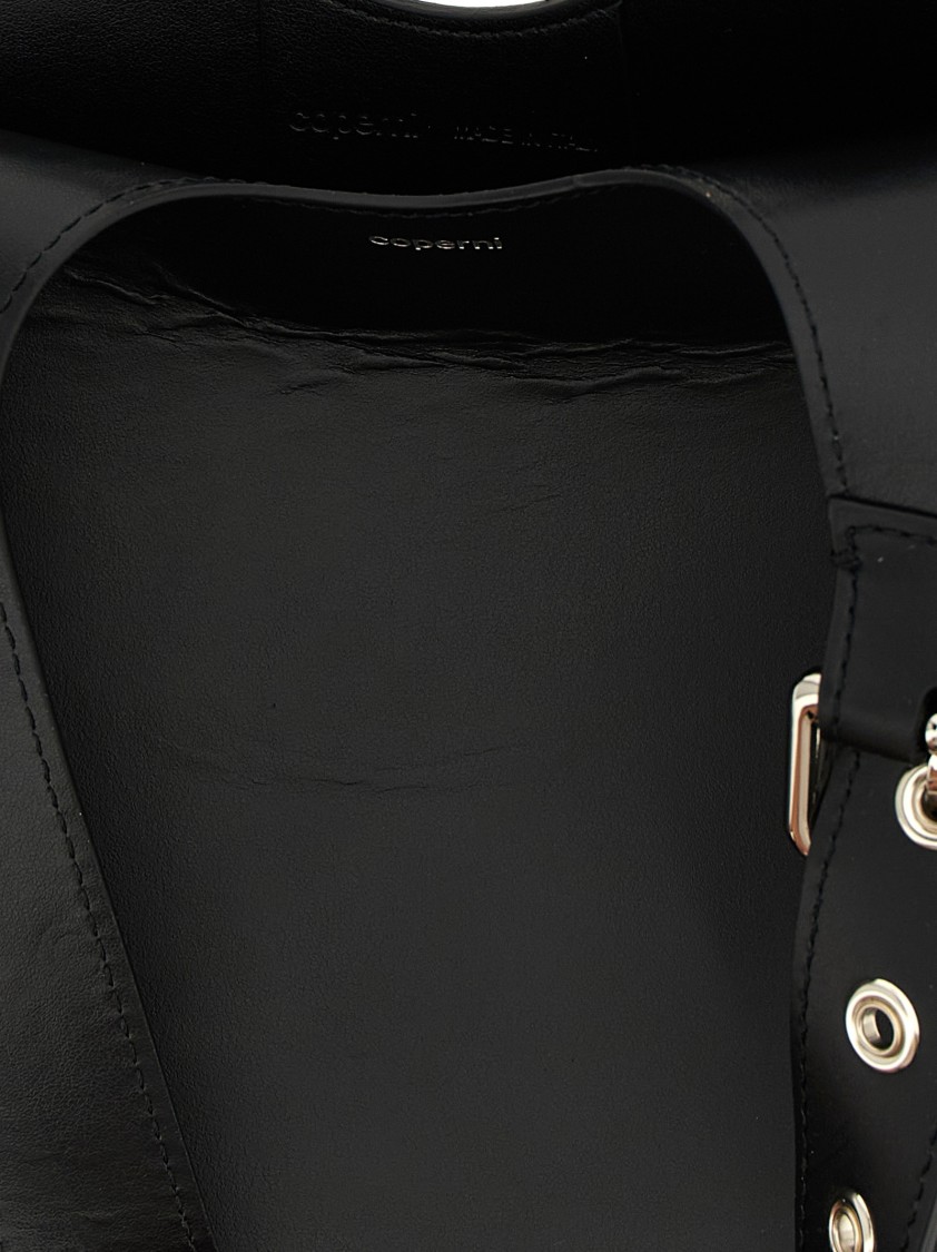 Coperni 'belt Heart' Shoulder Bag In Black
