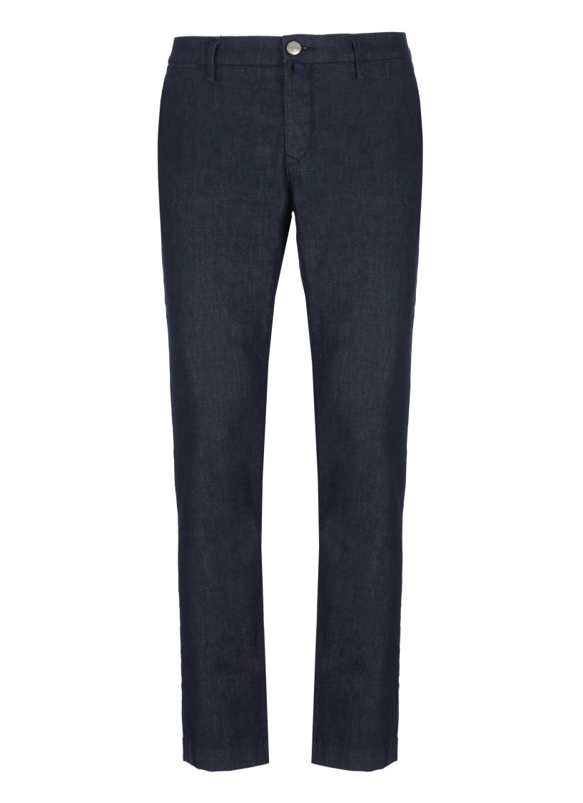 Jacob Cohen Belt Loops Slacks In Blue